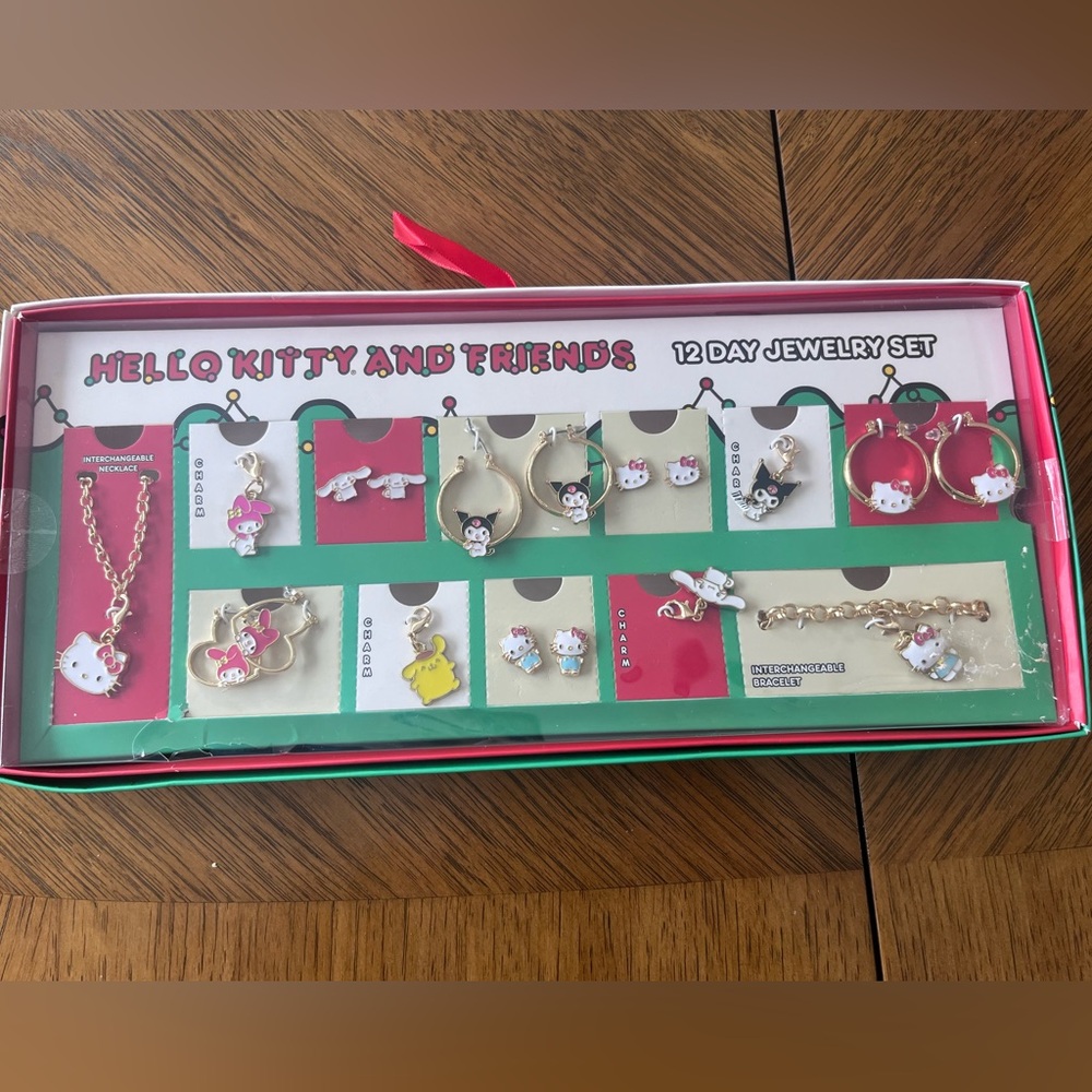Hello Kitty 12 piece jewelry set, NWT